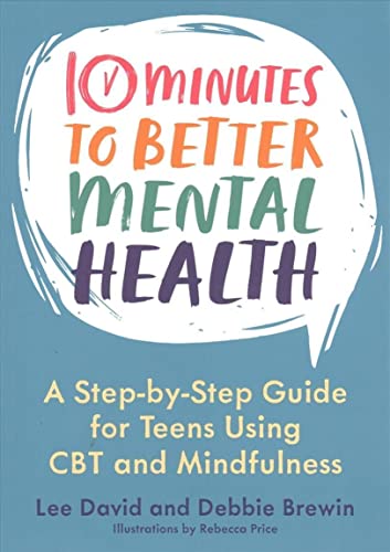 Book cover titled 10 Minutes to Better Mental Health on a blue background.