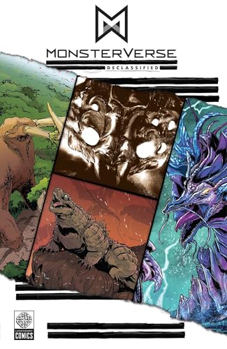“Monsterverse Declassified” book cover featuring Godzilla, King Ghidorah, and Mothra.