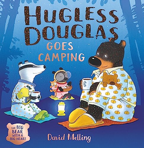Book cover: bear and animal friends camping in pajamas.