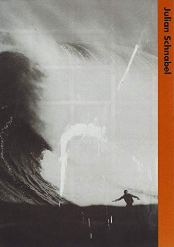 Black and white wave photograph with a small figure, book cover.