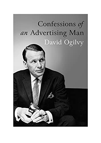 Book cover for Confessions of an Advertising Man featuring a black and white portrait.