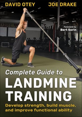 Book cover: man performing landmine exercise with barbell, titled “Complete Guide to Landmine Training.”