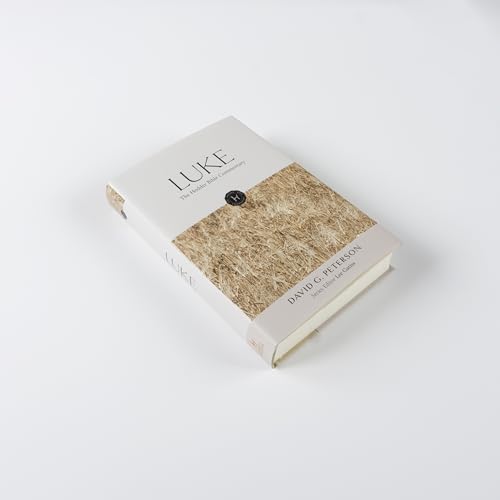 The Hodder Bible Commentary: Luke by David G. Peterson, viewed from an angle.