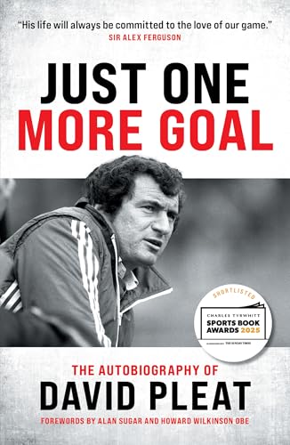 Book cover featuring a black and white portrait of David Pleat with red text.
