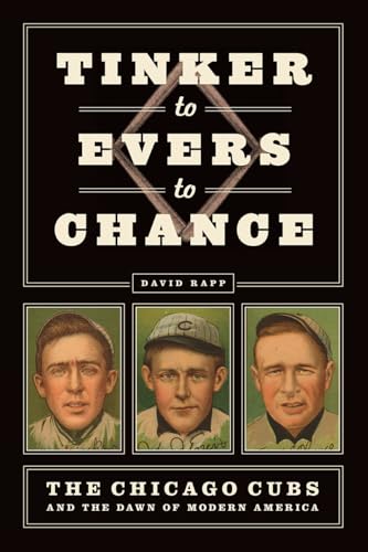 Book cover: "Tinker to Evers to Chance" with portraits of three baseball players.