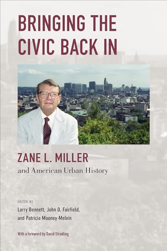 Book cover featuring portrait of Zane L. Miller with a city skyline.