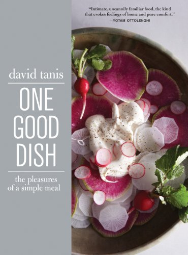 Book cover: "One Good Dish" with radish and cream cheese salad.