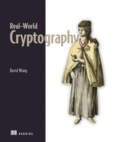 Book cover: "Real-World Cryptography" with illustration of a historical figure.