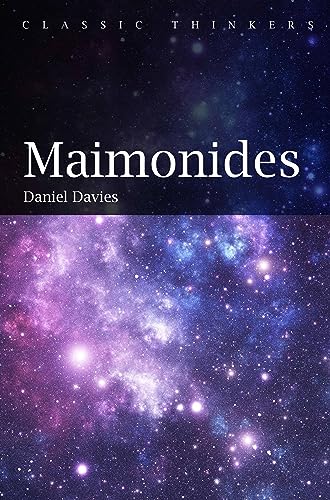Book cover for “Maimonides” with a nebula and white text.