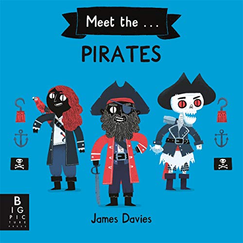 Illustrated cover of "Meet the Pirates" featuring three cartoon pirate characters.