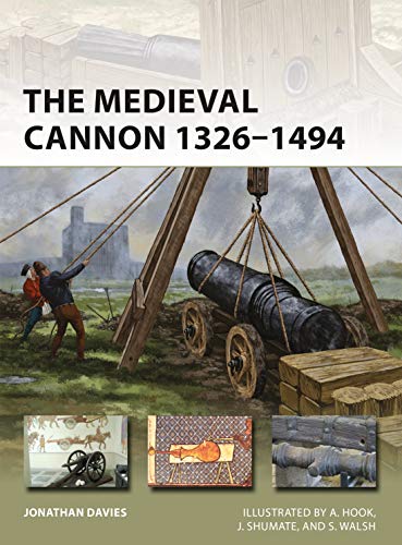Book cover depicting a medieval cannon being prepared for firing.