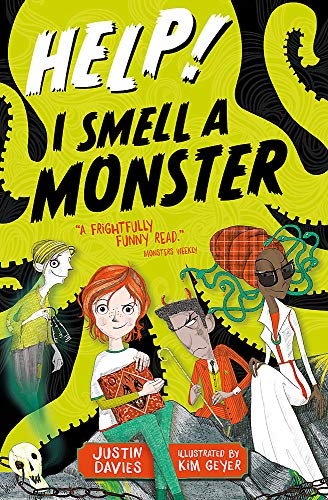 Book cover: children with monsters, bold text "HELP! I SMELL A MONSTER".