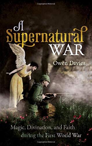 Book cover: angel, soldier, and smoke with title "A Supernatural War.