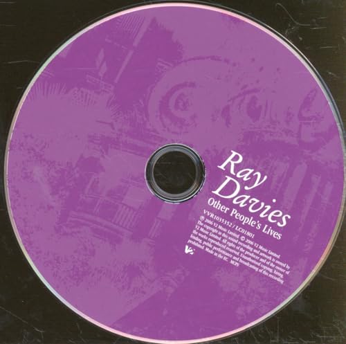 Purple CD with text “Ray Davies - Other Peoples Lives” and a central hole.