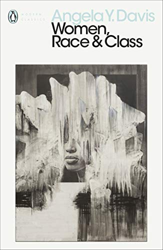 Book cover: “Women, Race & Class” by Angela Y. Davis, abstract portrait.