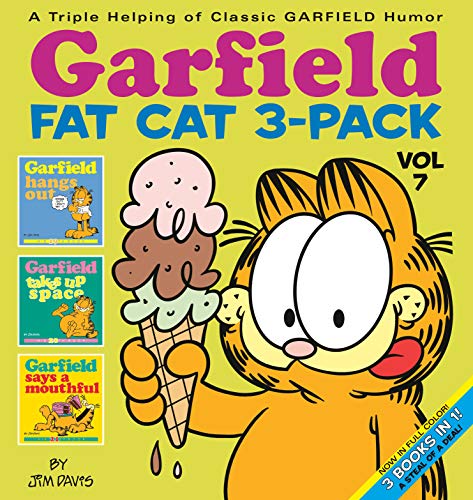 Garfield comic book 3-pack cover featuring the cat and ice cream.