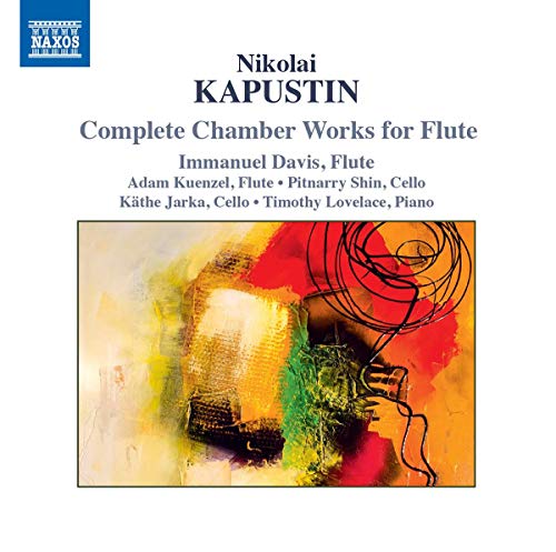 CD cover with abstract art and musician names, white background, NAXOS logo top left.