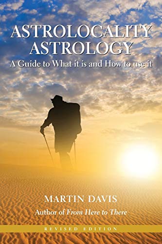 Book cover: "Astrolocality Astrology" with a desert landscape and silhouetted figure.