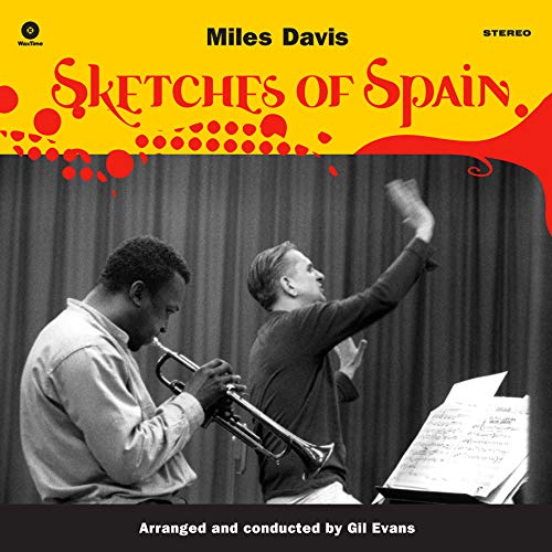 Album cover for Miles Davis’ “Sketches of Spain” featuring musicians.