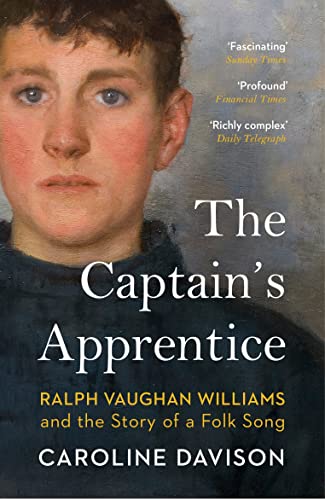 Book cover: portrait of a young man with title “The Captain’s Apprentice.”