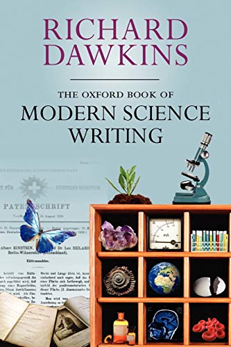 Book cover featuring science imagery: microscope, butterfly, globe, and specimens.