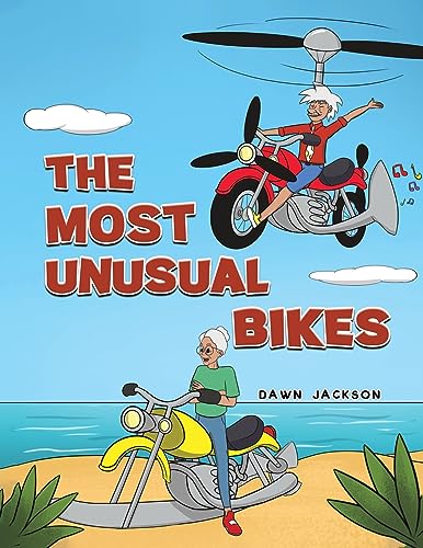 Book cover depicting cartoon characters with uniquely designed bicycles.