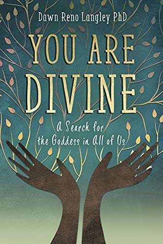 Book cover: "YOU ARE DIVINE" with hands and tree branch imagery.