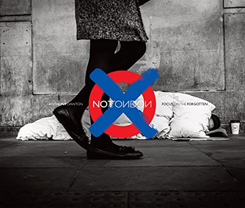 Book cover with a crossed-out London Underground logo and a person near a sleeping figure.