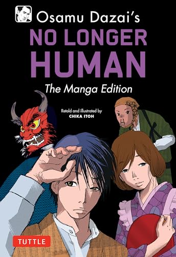 “No Longer Human” manga cover with characters and demonic figure.