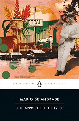 Vintage-style book cover with a man in a suit, Amazonian foliage, and text.