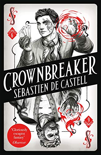Book cover featuring a mirrored illustration of a man with magical red energy effects.
