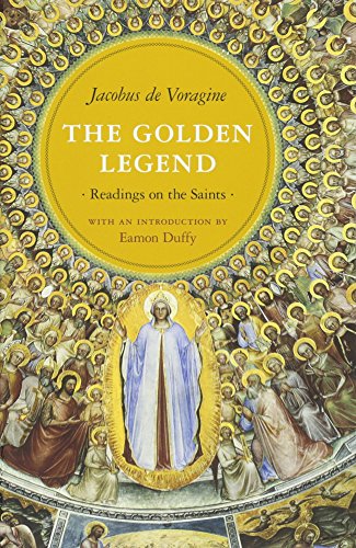 Book cover: “The Golden Legend” with religious imagery and gold accents.