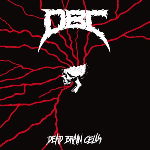 CD cover: white skull with red lightning on a black background.