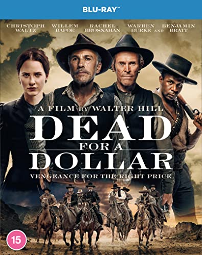 Dead For A Dollar" Blu-ray cover featuring four actors in Western attire.