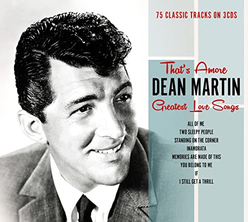 Dean Martin album cover featuring a portrait and song list.