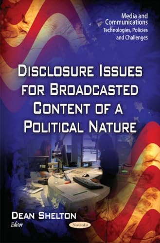 Book cover with title “Disclosure Issues for Broadcasted Content…” and American flag.