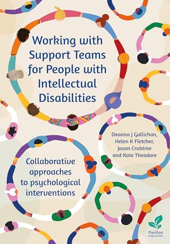 Book cover with diverse figures in colorful circles, titled “Working with Support Teams.”