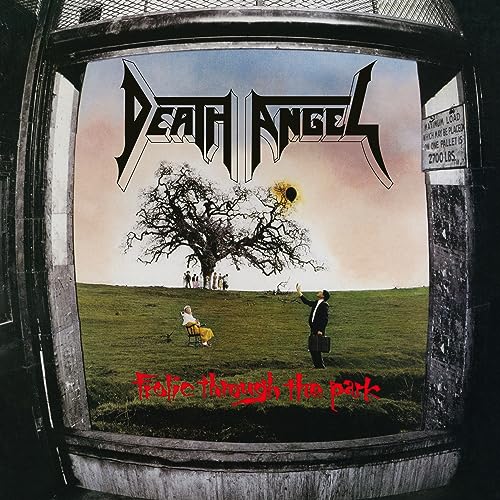 Album cover showing a person in a suit and a seated figure in a field.