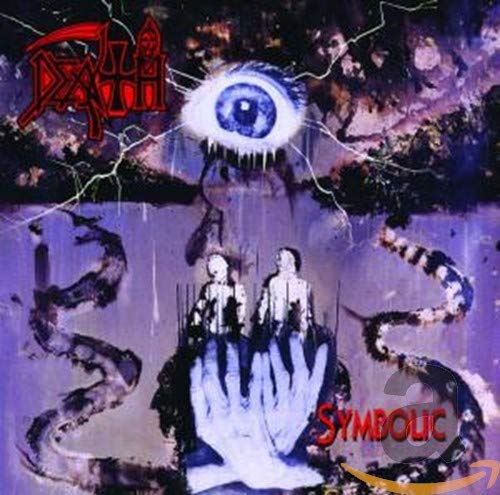 Death album cover: eye, figures, and swirling dark imagery.