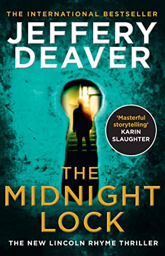 Book cover: āThe Midnight Lockā with a keyhole and silhouetted figure.