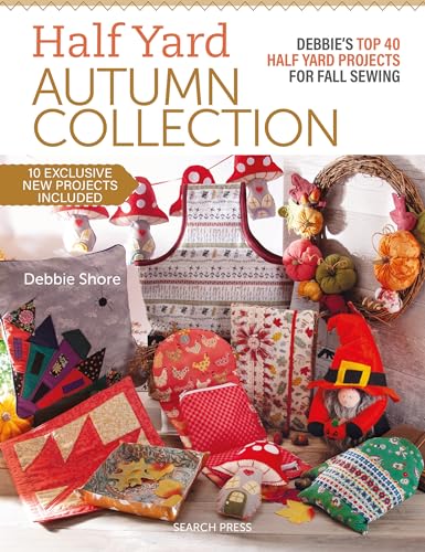 Book cover featuring colorful fall-themed sewing projects and patterns.