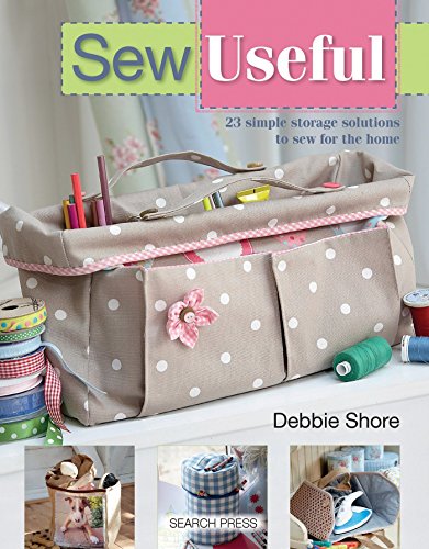 Book cover featuring a polka-dot fabric storage container with sewing supplies.