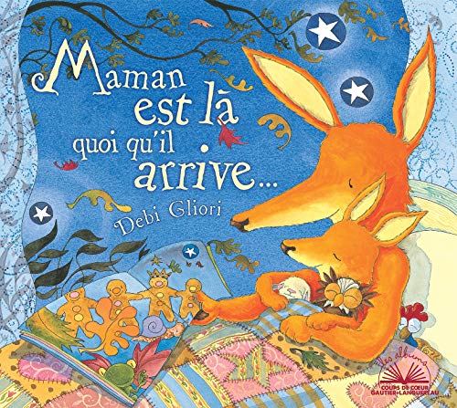Book cover: orange fox comforts a baby animal, stars, and colorful plants.
