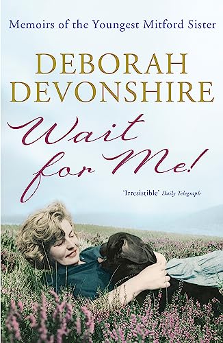 Book cover: Deborah Devonshire with a black Labrador in a field.