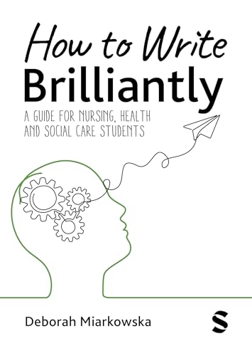 Book cover: "How to Write Brilliantly" with brain and paper airplane illustration.