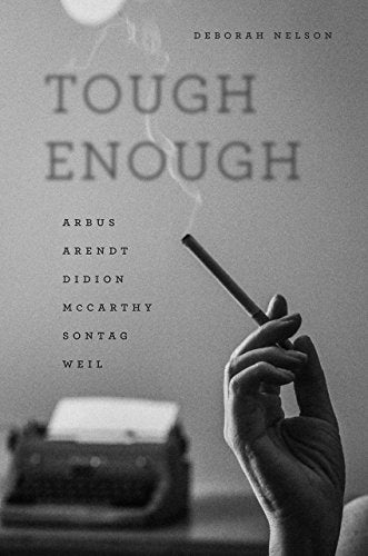 Book cover: "Tough Enough" with hand holding a lit cigarette.