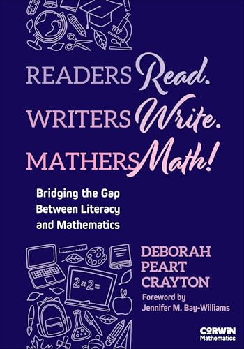 Book cover with text, illustrations of school supplies, and author Deborah Peart Crayton.
