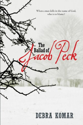 Book cover: “The Ballad of Jacob Peck” with snowy, wintry background.