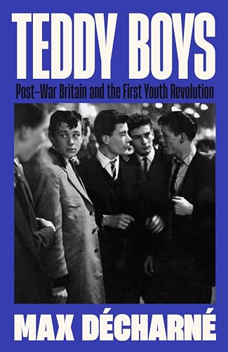 Book cover featuring a black and white photo of four young men in suits.