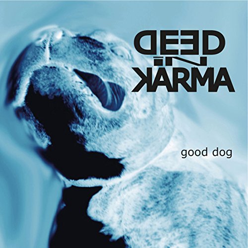 CD cover with a close-up of a dog's face in blue tones.